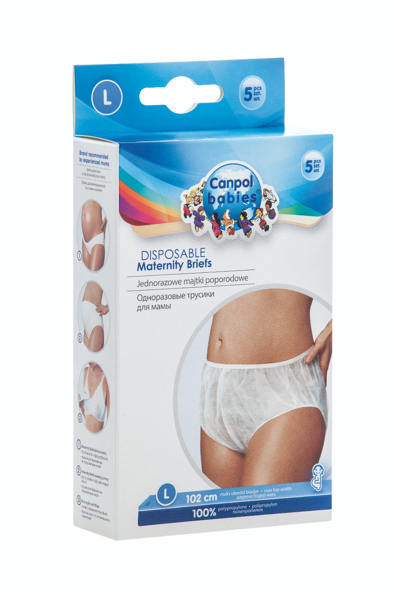Canpol babies disposable maternity briefs package L