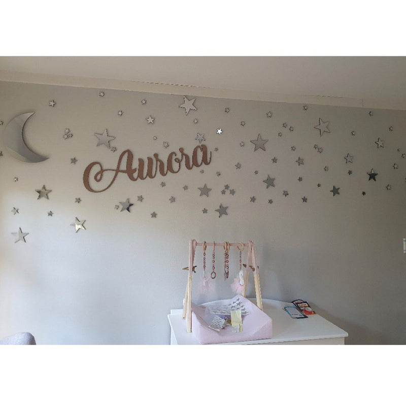 Starry Night Sky Mixed Media (Decals and Wood)