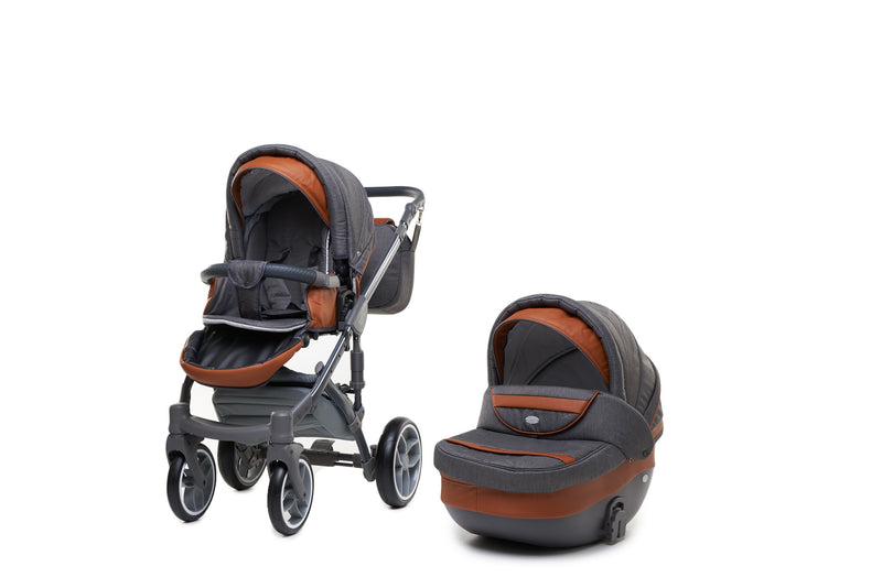 Baby Merc Faster 3 Stroller (2in1, charcoal)