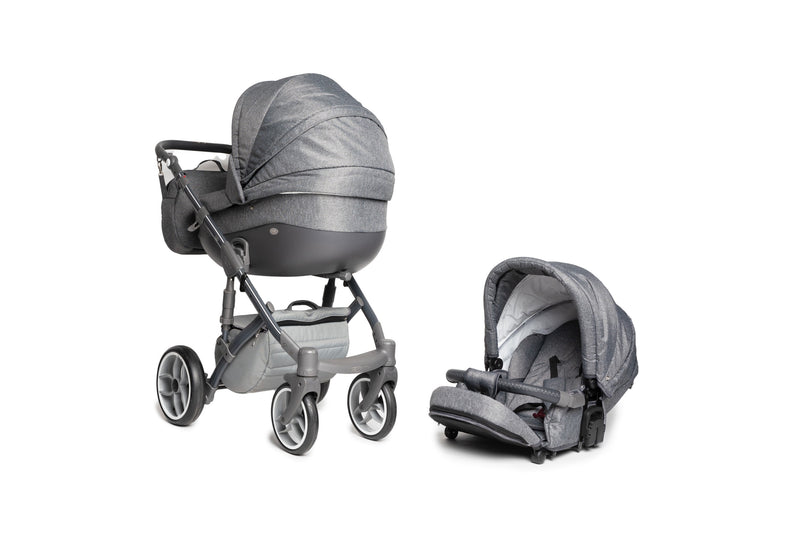 Baby Merc Faster 3 Stroller (2in1, grey)