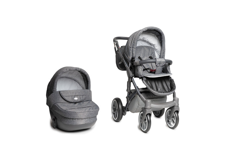 Baby Merc Faster 3 Stroller (2in1, grey)