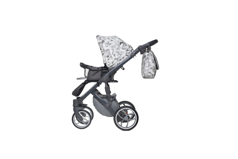 Baby Merc Faster 3 Stroller seat (2in1, grey monochrome)