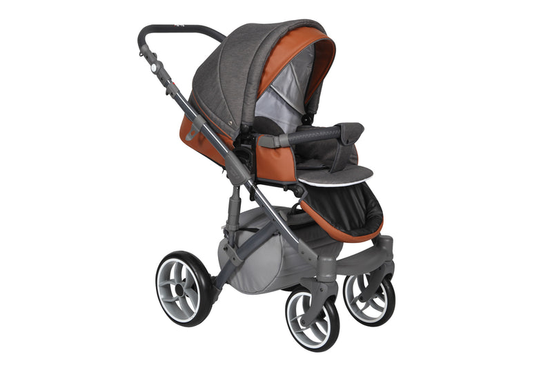 Baby Merc Faster 3 Travel System with stroller seat (charcoal)