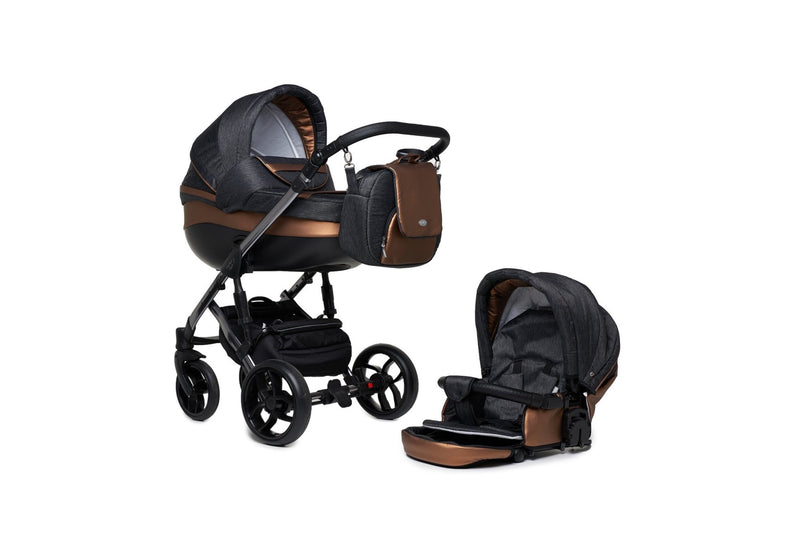 Baby Merc Faster 3 Limited Edition Stroller (2in1, charcoal)