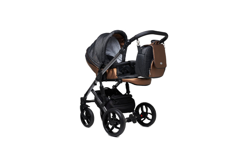 Baby Merc Faster 3 Limited Edition Stroller with stroller seat (2in1, charcoal)