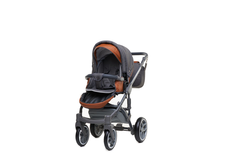Baby Merc Faster 3 Travel System with stroller seat (charcoal)